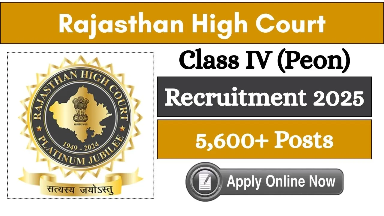Rajasthan High Court Peon Recruitment 2025