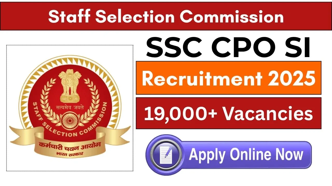 SSC CPO SI Recruitment 2025